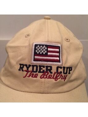 VINTAGE 1995 Ryder Cup The Belfry Hat Ahead Ballmarker Cap +PGA Golf Ball Marker